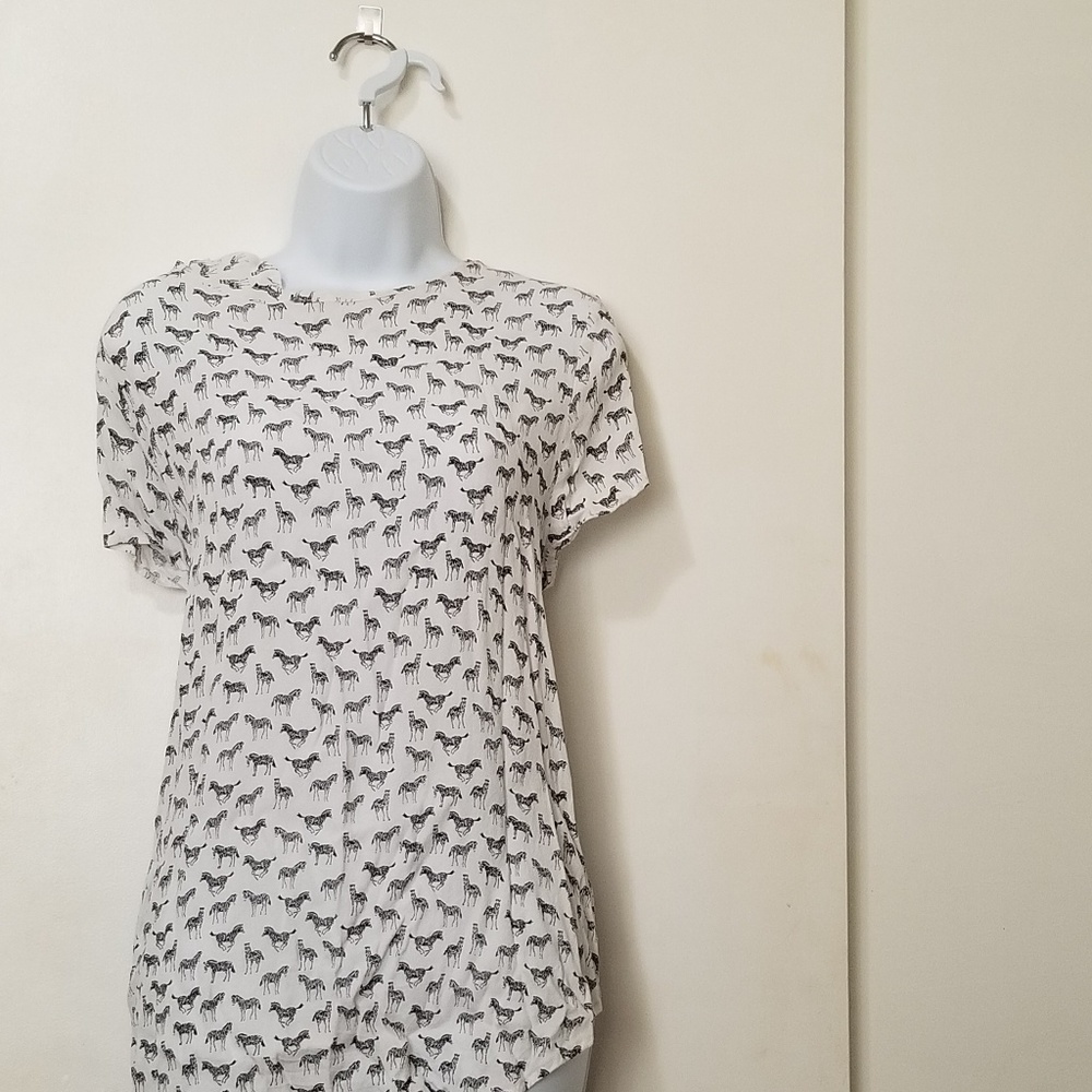H&M Zebra Printed Blouse